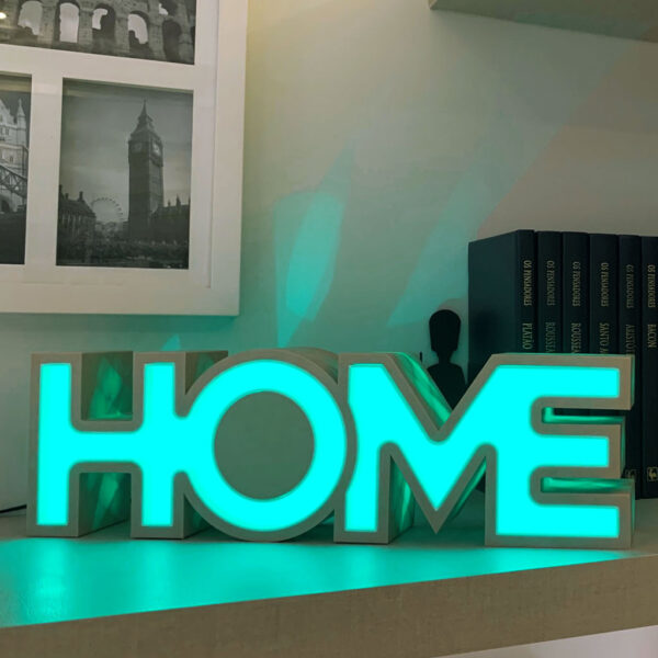 Smart Letreiro Luminoso Home 40 cm (works with Alexa) - Imagem 4